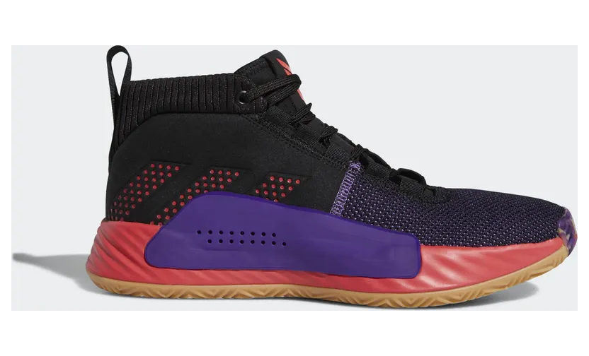 Adidas Dame 5 ‘Harlem Renaissance’ Core Black/Shock Red/Active Purple (BB9313)