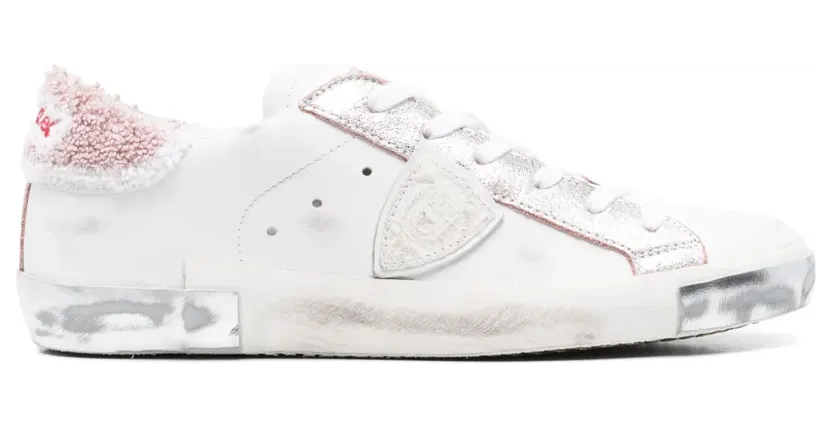 Philippe Model Paris Sneakers im Used-Look – Weiß (PRLDVEP1)