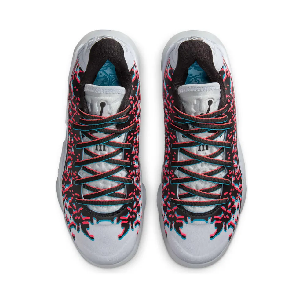 Jordan ZION 3 GS “Football Grey/Black/Flash Crimson/Chlorine Blue” (FZ4792-060)