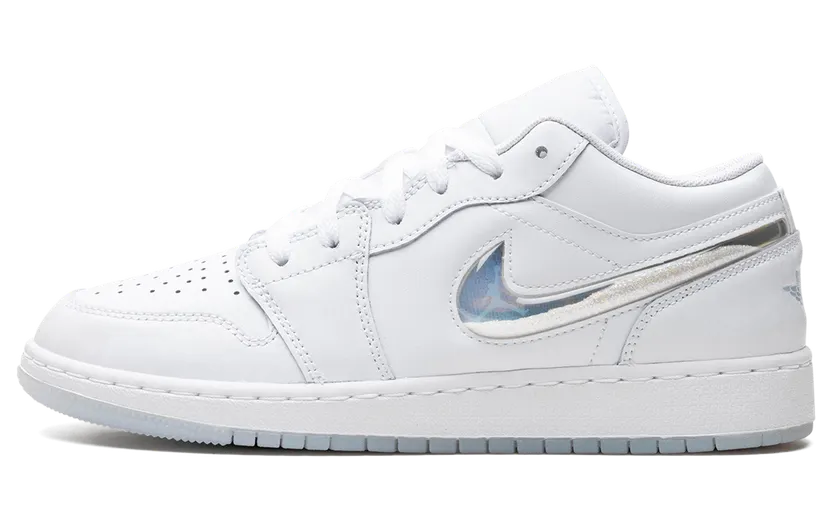 Air Jordan 1 Low GS “Glitter Swoosh” (FQ9112-100)
