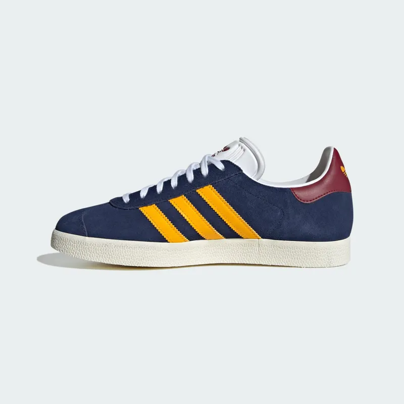 adidas Gazelle Dark Blue Crew Yellow Burgundy (IF0877)