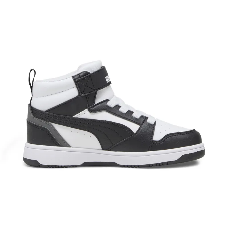 Puma Rebound V6 Mid “Puma White / Puma Black / Shadow Gray” (393832_01)