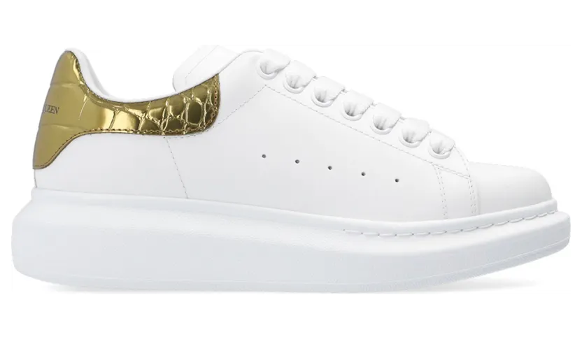 Alexander McQueen Oversized Gold Crocodile (W) (553770 WHYBQ 9075)