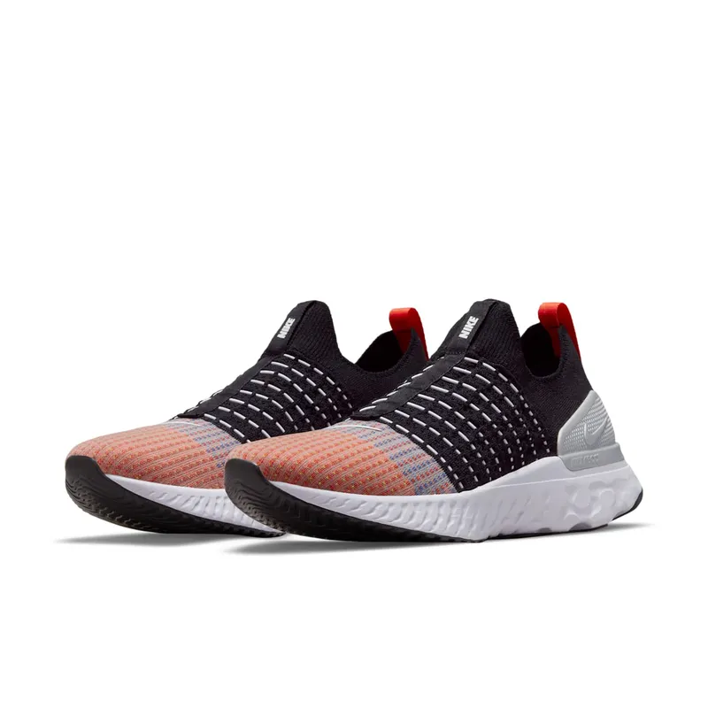 Nike React Phantom Run Flyknit 2 Black Team Orange (DQ7647-001)