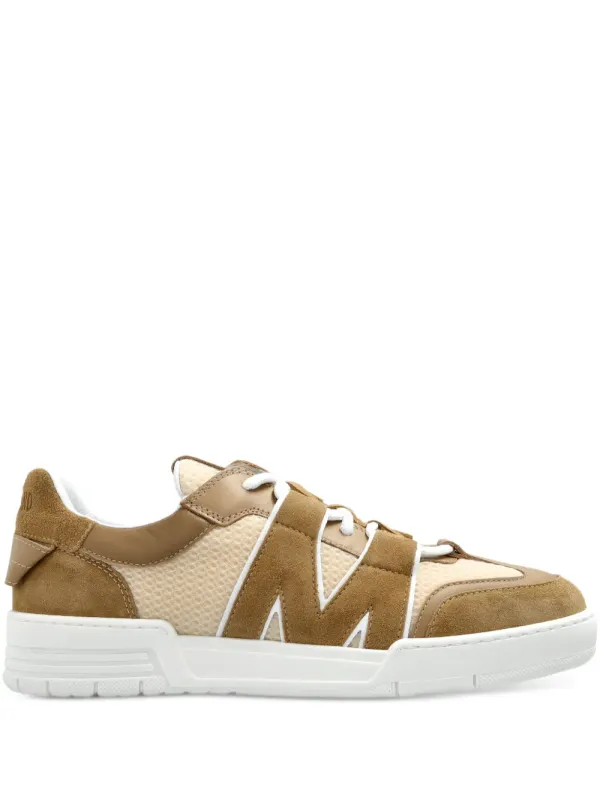 Moschino Mesh sneakers with logo-reliëf – Beige (MB15224G0NGH3)