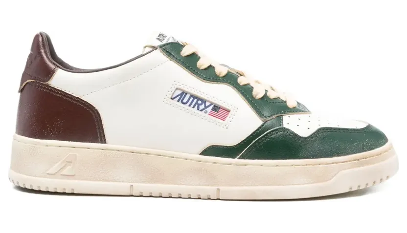Autry mit Ledereinsätzen “White” (AVLMSV52WHTPINERUM)