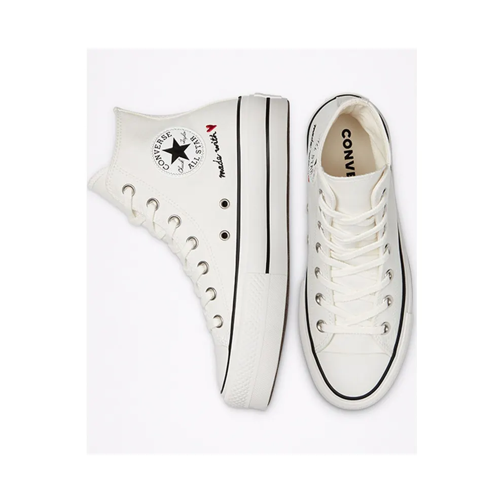Converse Valentine’s Day Platform Chuck Taylor All Star High Top Vintage White/egret/black (571119C)