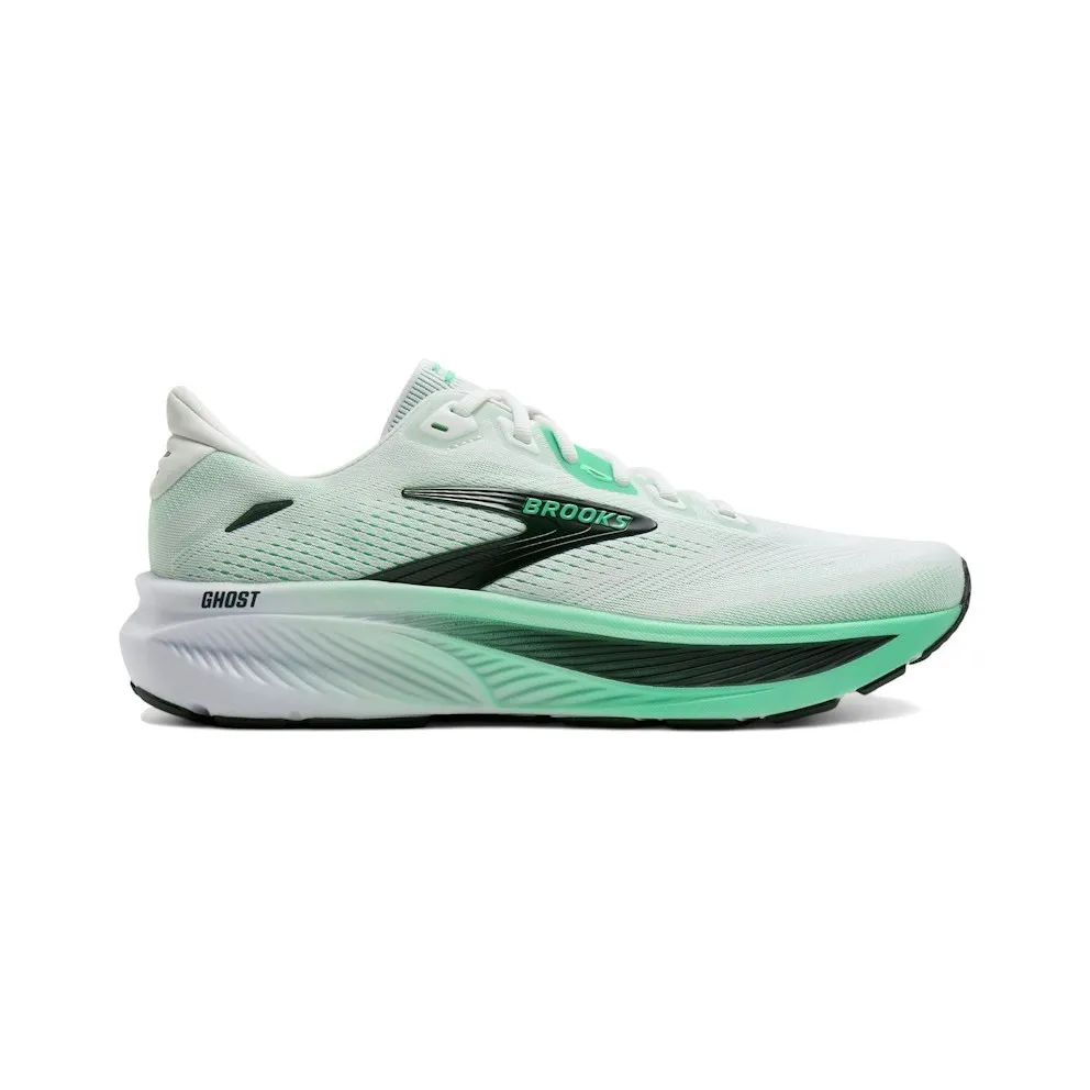 Brooks Ghost White / Spring Bud / Spruce (110493-1D-183)