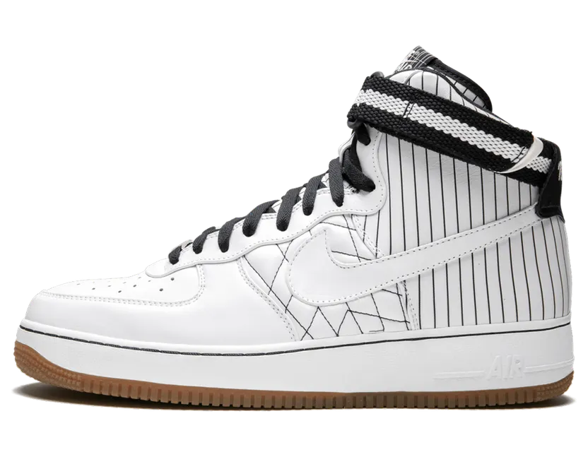 Nike Air Force 1 High Premium “WHITE / WHITE-DARK OBSIDIAN” (332490-111)