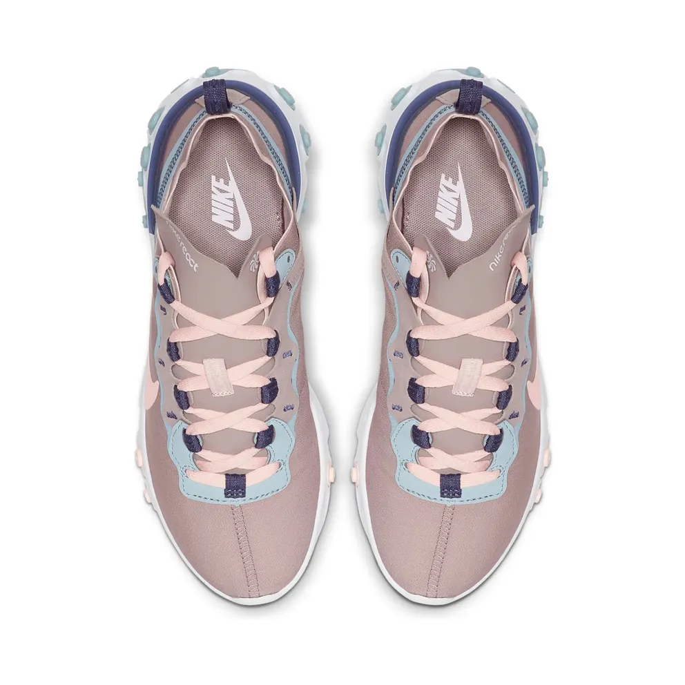 Nike React Element 55 Pumice Sanded Purple (W) Pumice/Sanded Purple-Ocean Cube-Echo Pink (CK0834-200)