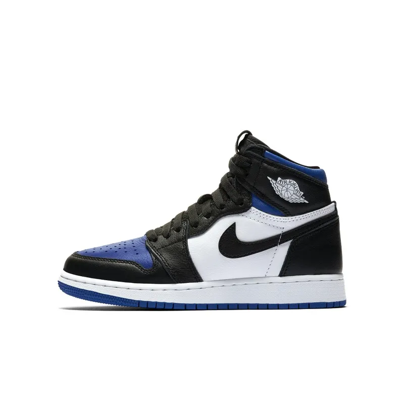 Jordan 1 Retro High Royal Toe (GS) Black/White-Game Royal-Black (575441-041)