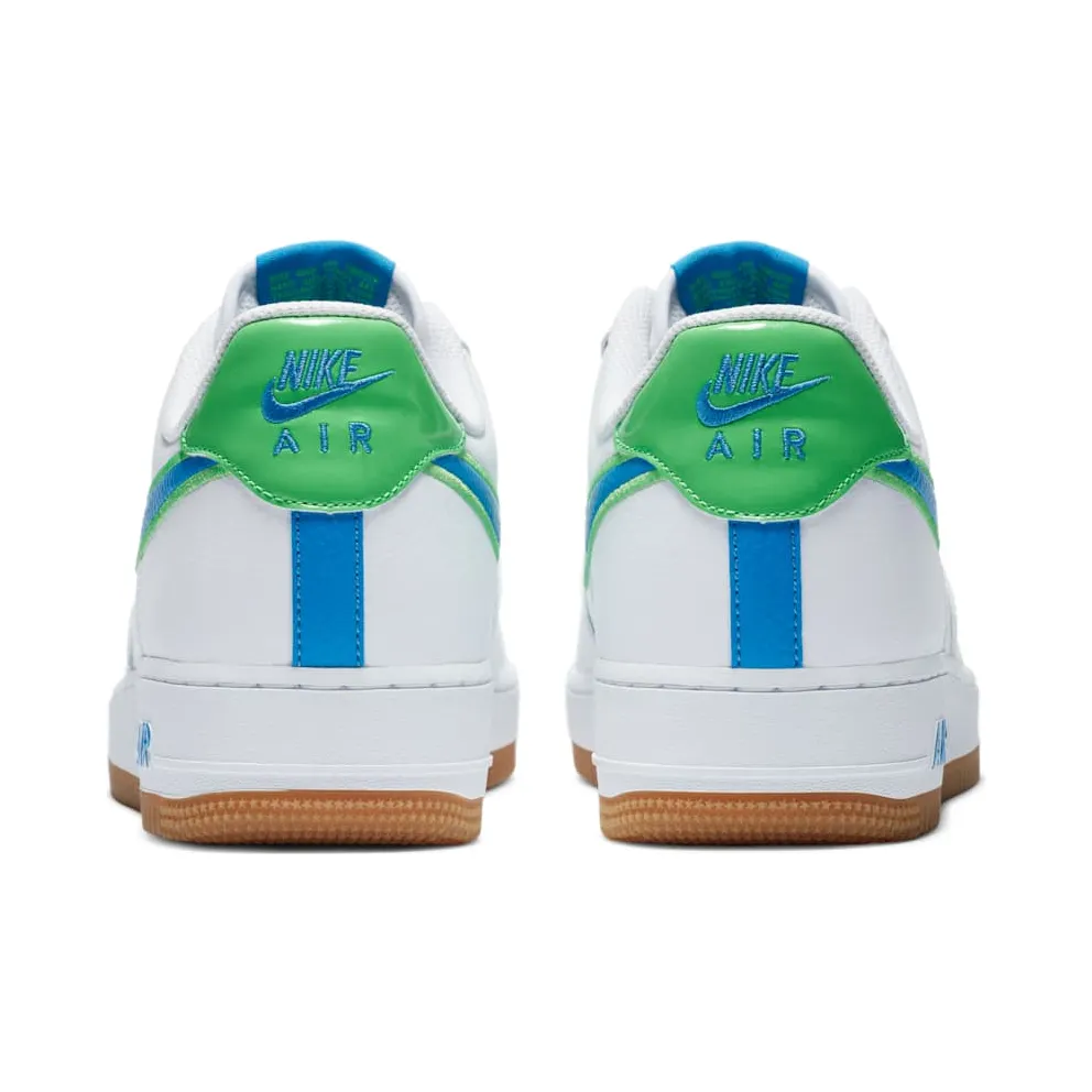 Nike Air Force 1 Low White Poison Green Photo Blue Gum White/Poison Green-Gum Light Brown-Light Photo Blue (DA4660-100)