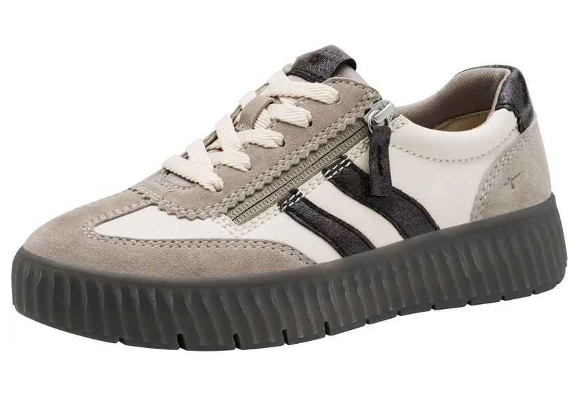 Tamaris sneaker Ecru / Antraciet / Greige (2123565)