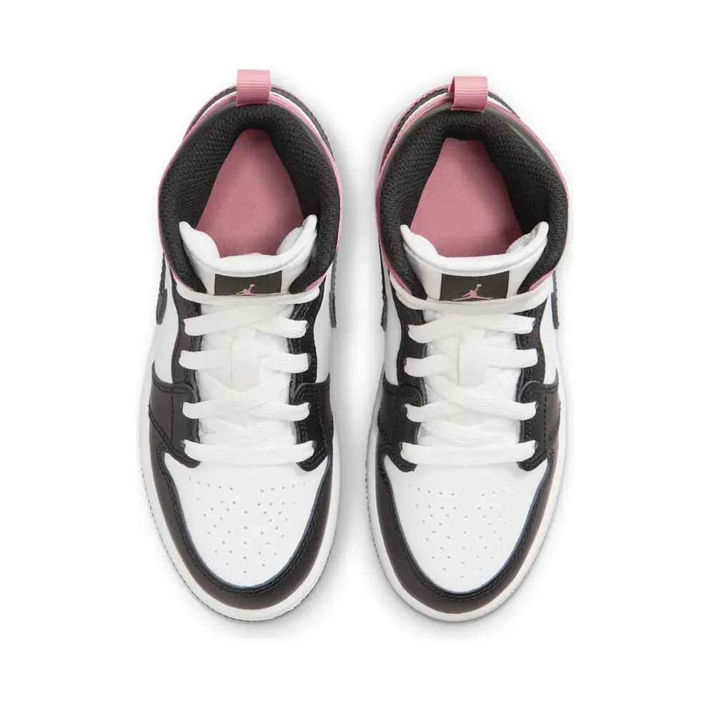 Jordan 1 Mid PS “White Rust Pink Black” (DQ8424-100)