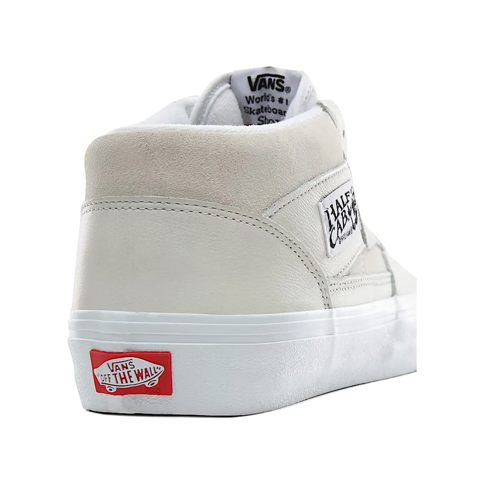 VANS Leren Half Cab Pro Shoes (White)