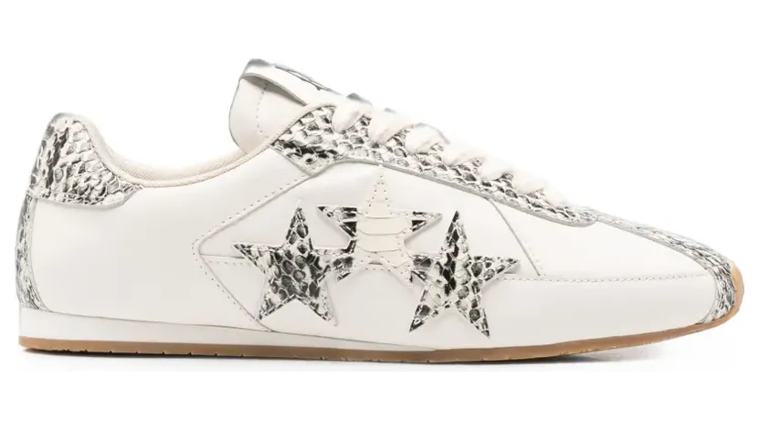 Amiri python-effect star-patch “White” (AW426SN0180027)