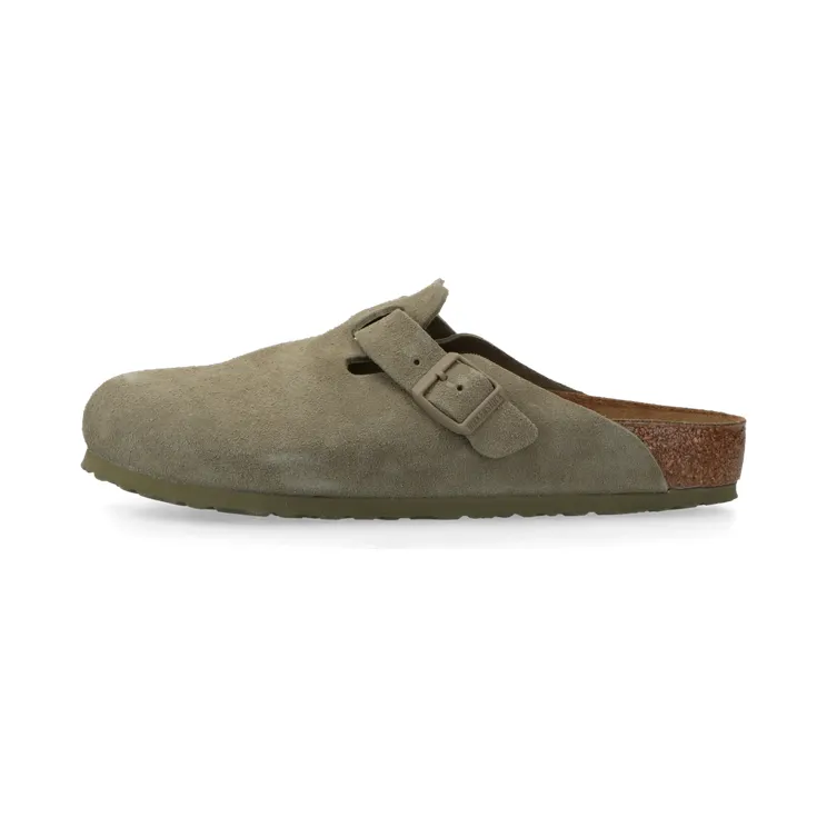 Birkenstock Boston Suede Leather (faded khaki) – 1025788