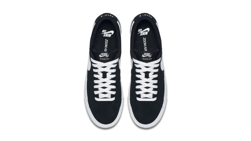 Nike SB Blazer Low Black White Black/White-Gum Light Brown (864347-019)