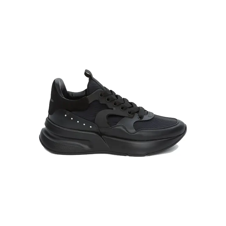 Alexander McQueen Oversized Runner Black Silver