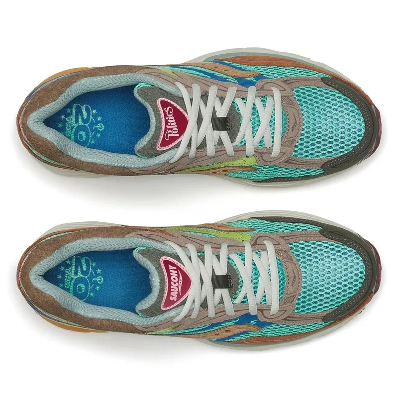 Saucony x Politics Progrid Omni 9 (blue / brown) – S71032-1