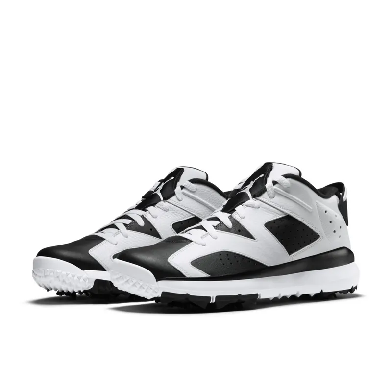 Jordan 6 Retro Golf Cleat Oreo White/Black-Black (800657-110)