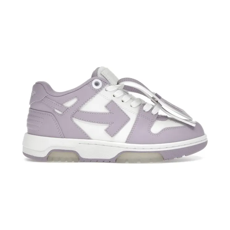 OFF-WHITE Out Of Office OOO Low Tops Lavender White (OWIA259S25LEA0023F01)