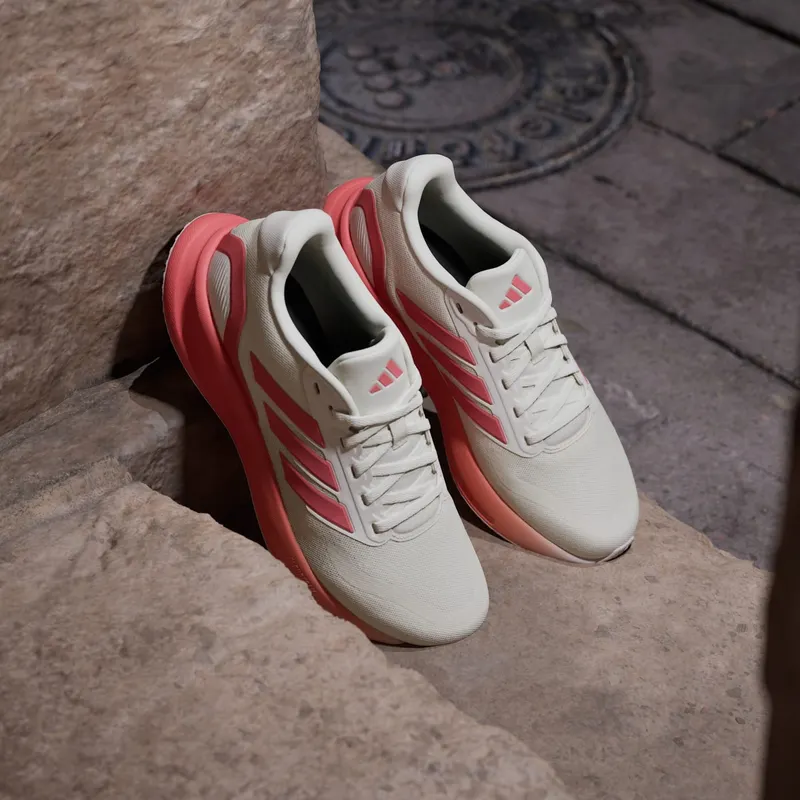 Adidas Runfalcon 5 Running Shoes Off White / Preloved Scarlet / Dash Grey (JQ9402)