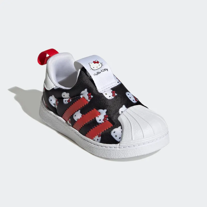 Adidas Hello Kitty Superstar 360 Cloud White / Core Black / Vivid Red (GY9214)