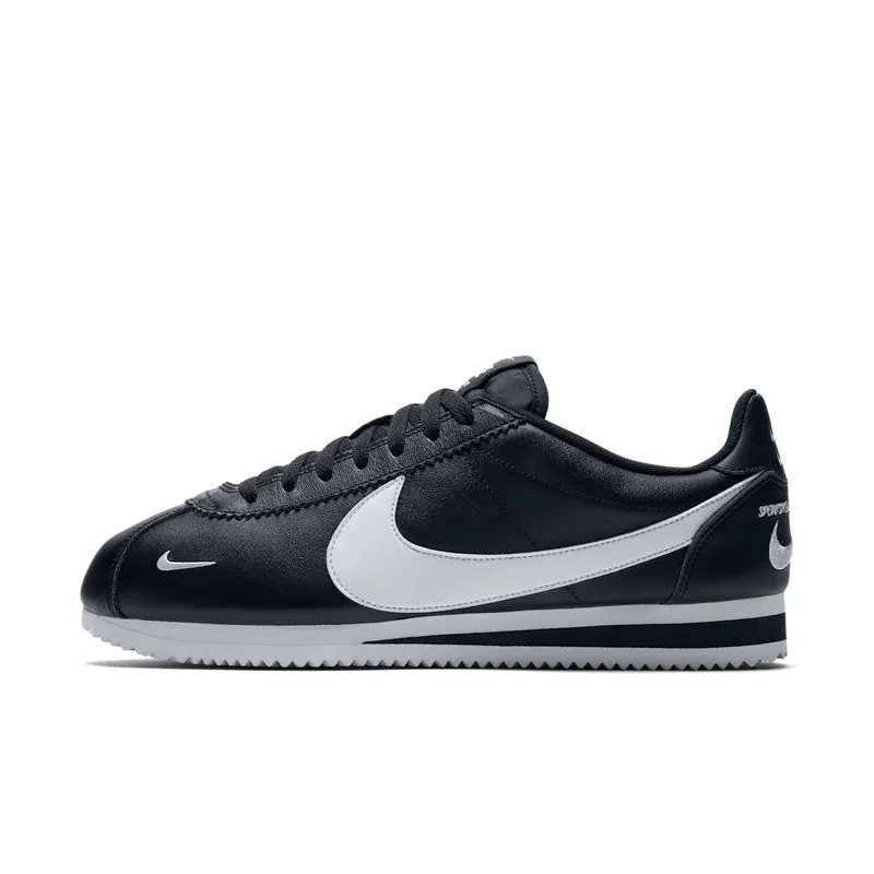 Nike Classic Cortez Mini Swoosh Black White Black/White (807480-004)