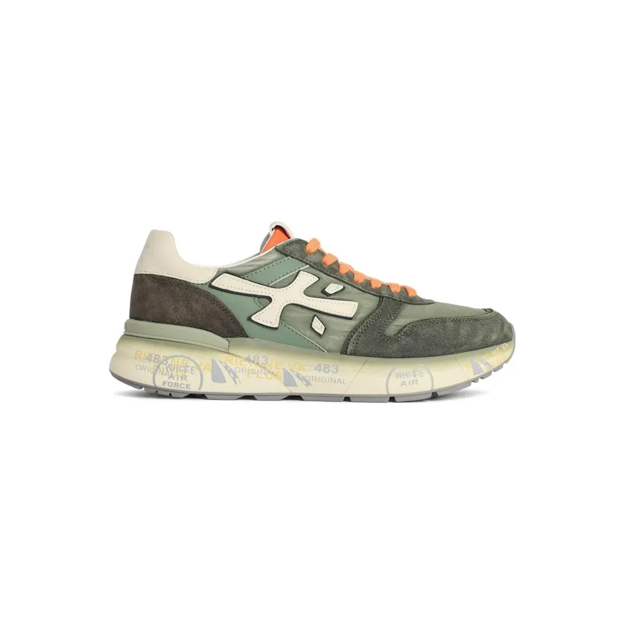 Premiata Mick mit Wildlederdetail “Green” (MICK7244N)