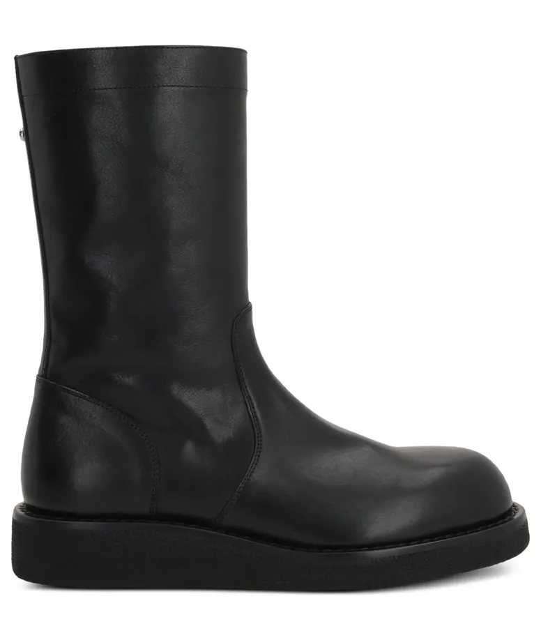 Ann Demeulemeester Side-zip Round-toe “Black” (B0013284 LT141 099)