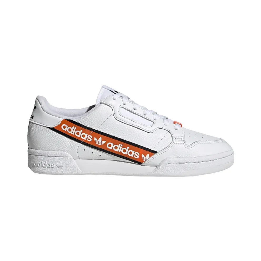 adidas Continental 80 Schuh Cloud White / Core Black / Orange (H68725)