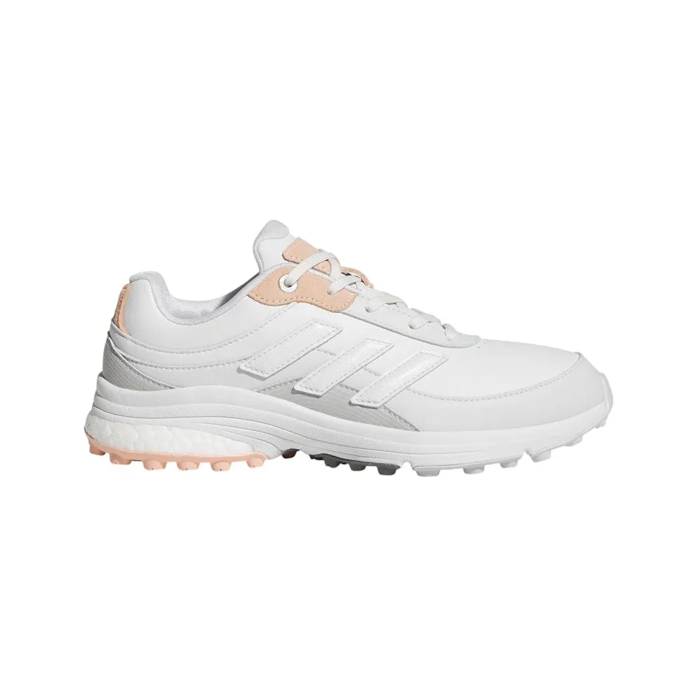adidas Zoysia Spikeless Golf Dash Grey Crystal White Powder Coral (IH2243)