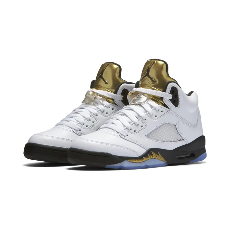 Air Jordan 5 Retro GS Olympic Gold Tongue (440888-133)