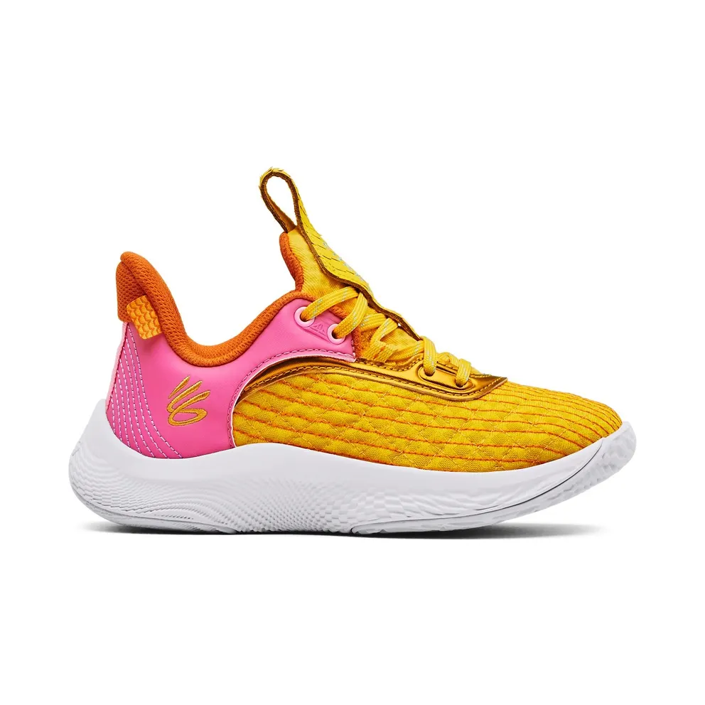 Under Armour Basketball Shoes Pre-School Curry 9 Yellow (3024250-702)