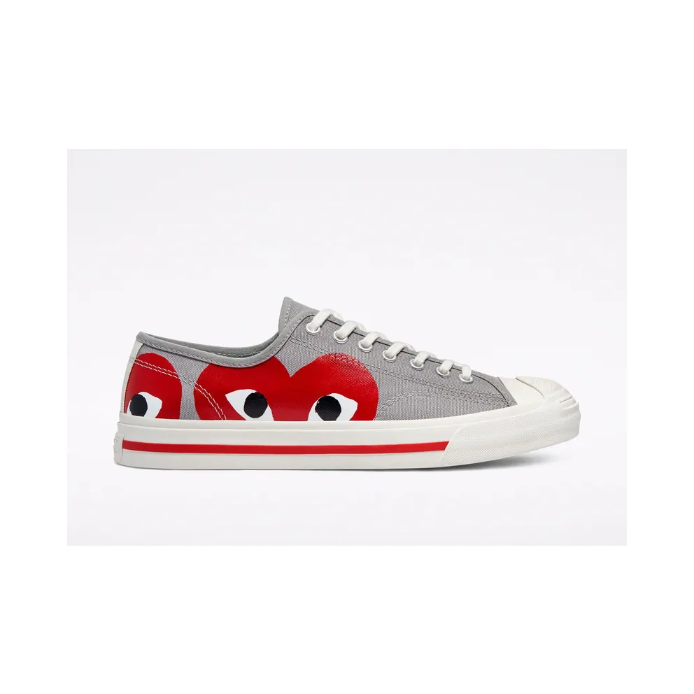 Converse Converse x Comme des Garçons PLAY Jack Purcell Low Top Drizzle/egret/red (171260C)