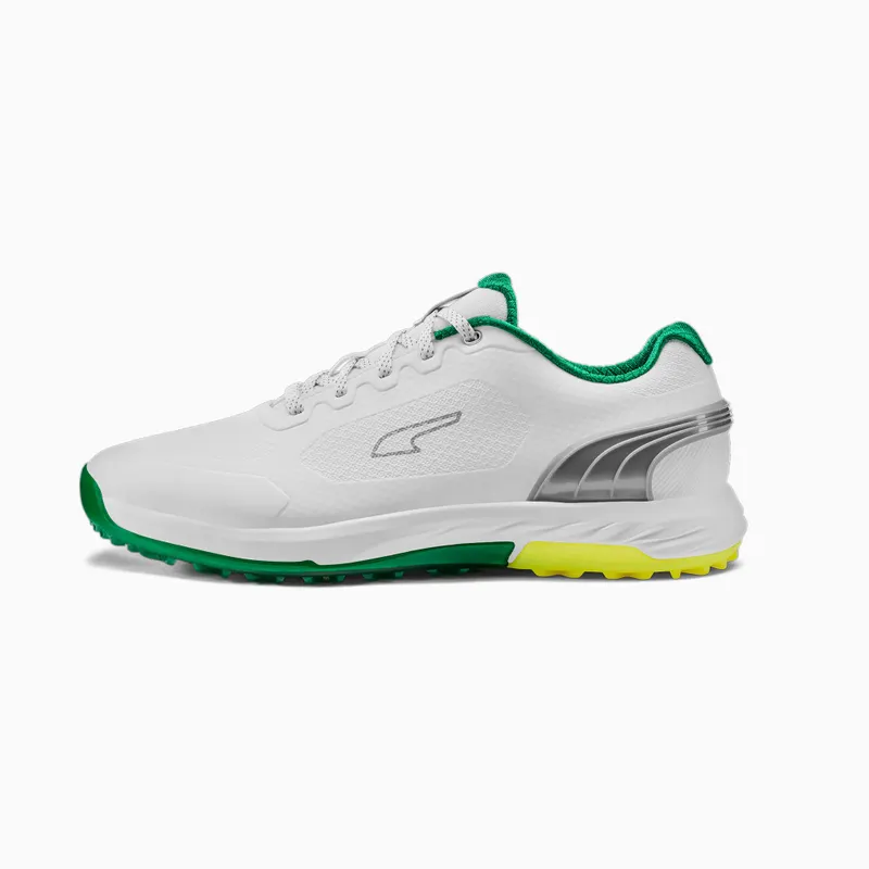 Puma Alphacat Nitro Golf Shoes White/Green/Yellow (378692-01)