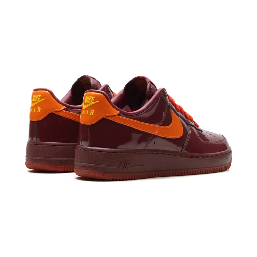 Nike Air Force 1 Low “Patent Leather Dark Team Red Safety Orange” (IO4489-601)