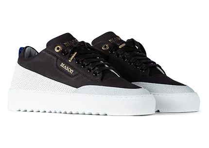 Mason Garments Torino Nubuck/Safari – Black Schwarz (SS19-17C)