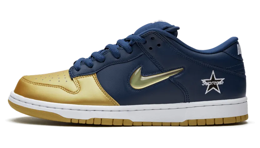 Nike SB Dunk Low Supreme – Navy Gold (CK3480-700)