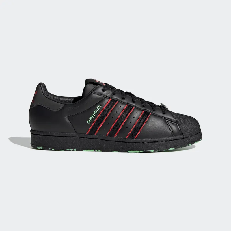 adidas Superstar Core Black / Cherry Red / Glory Mint (GW8843)