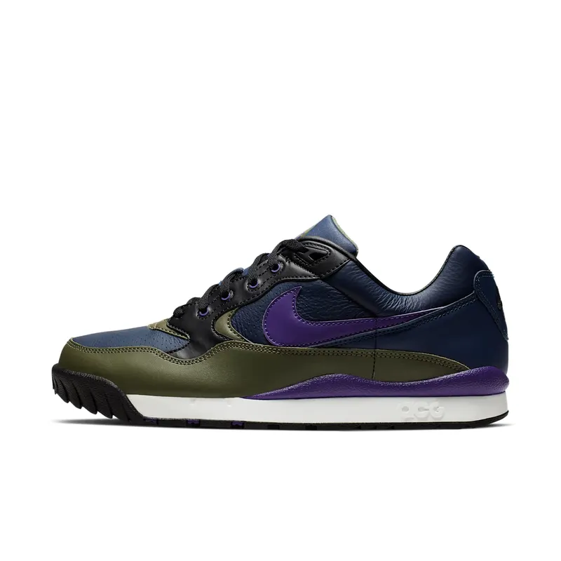 Nike Air Wildwood Acg Blue “Midnight Navy / Medium Olive / Sail / Court Purple” (AO3116-400)