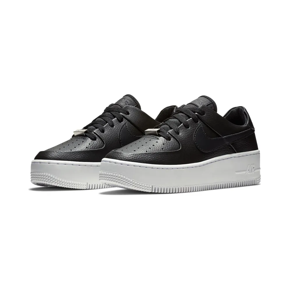 Nike Womens Air Force AF 1 Sage Low Black White (2019) (AR5339-002)