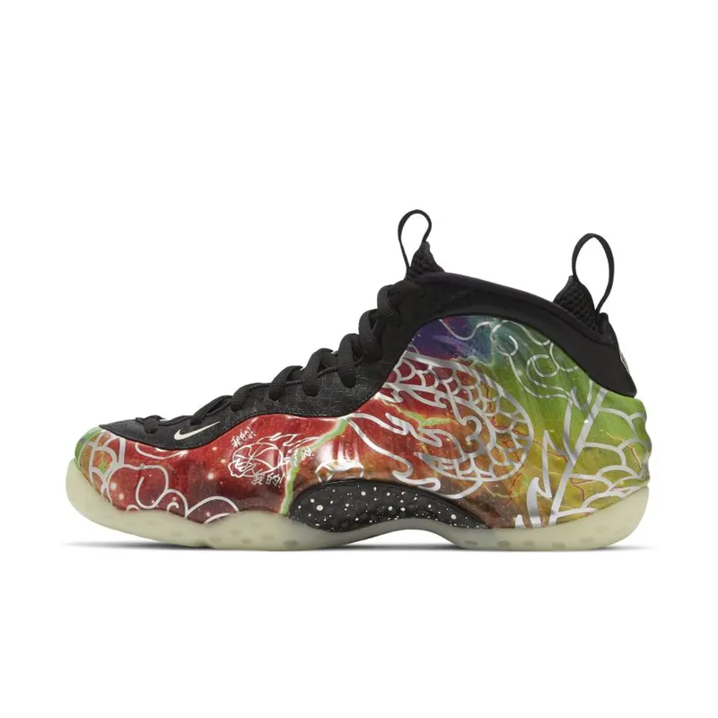 Nike Air Foamposite One Beijing Planet Hoops Multi-Color/Green Strike-Black (CW6769-930)