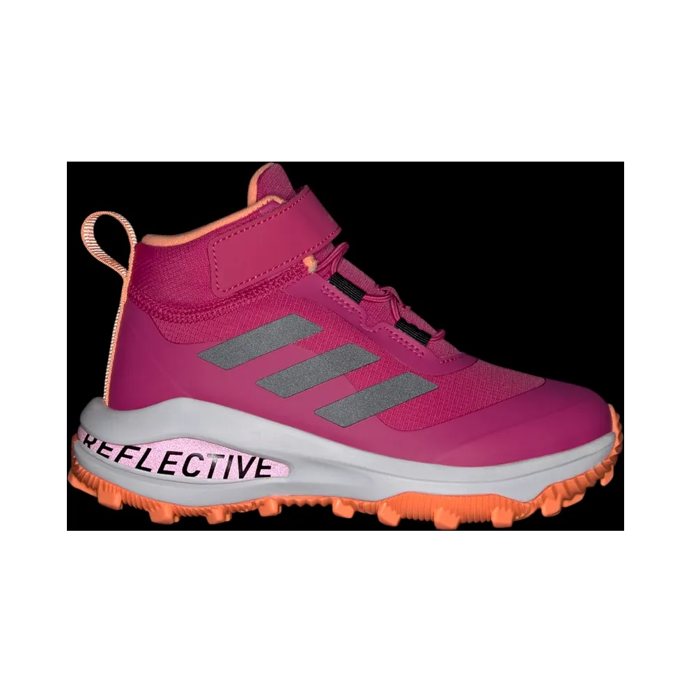 Adidas Fortarun All Terrain Cloudfoam Sport Running Elastic Lace and Top Strap Team Real Magenta / Core Black / Beam Orange (GZ1807)