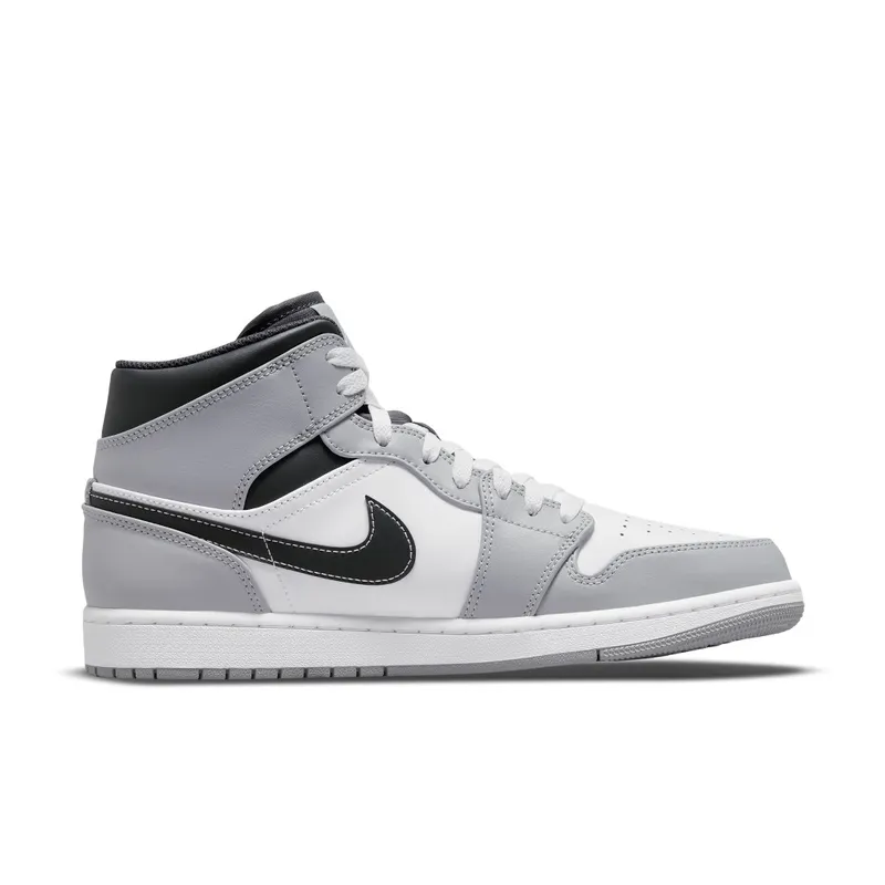 Air Jordan 1 Mid Smoke Grey Black (554724-078)