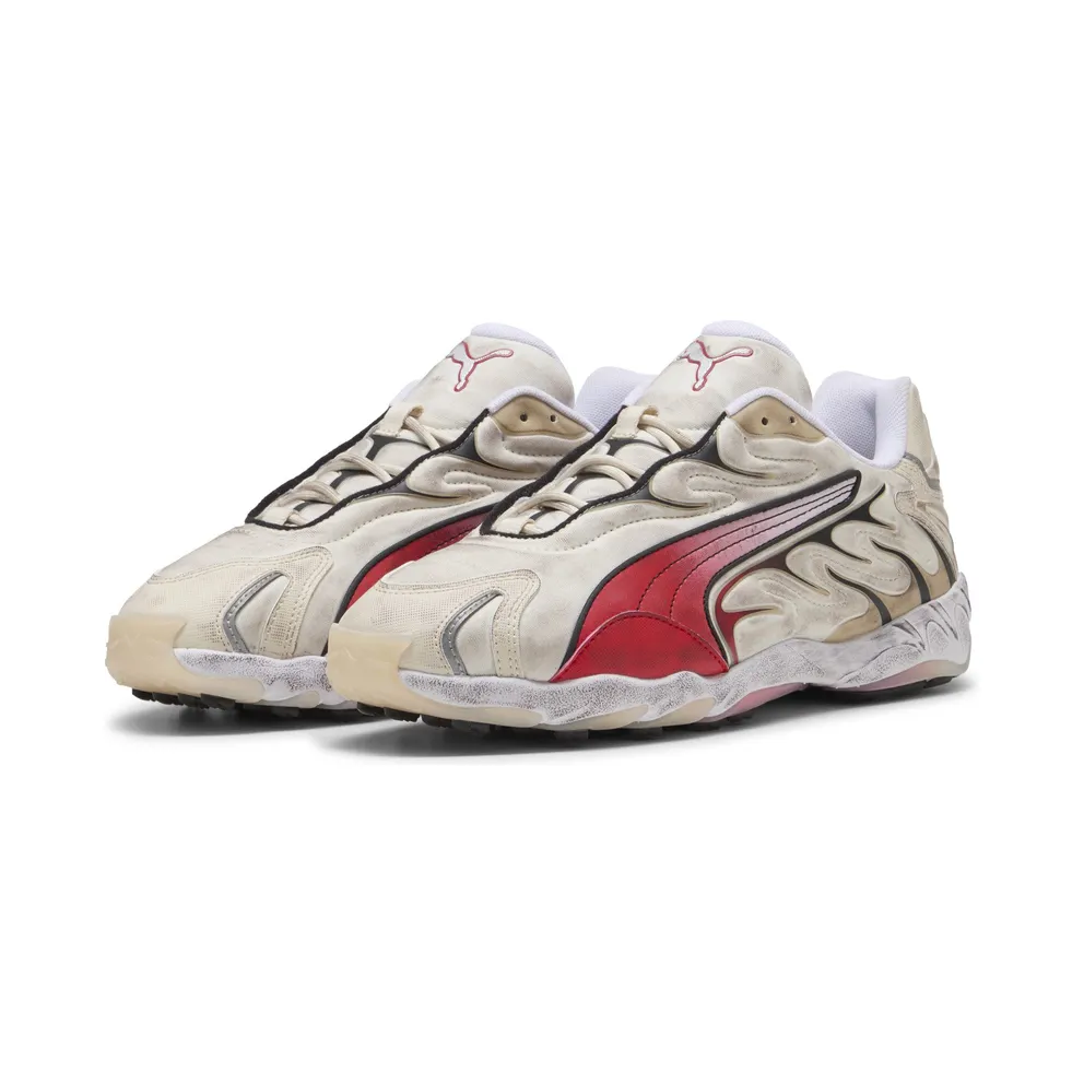 Puma Inhale Distressed “Alpine Snow / For All Time Red” (404532_02)