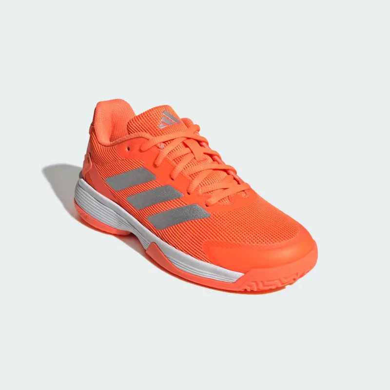 adidas Ubersonic Tennis Shoes Kids “Lucid Orange / Silver Metallic / Cloud White” (JR4509)