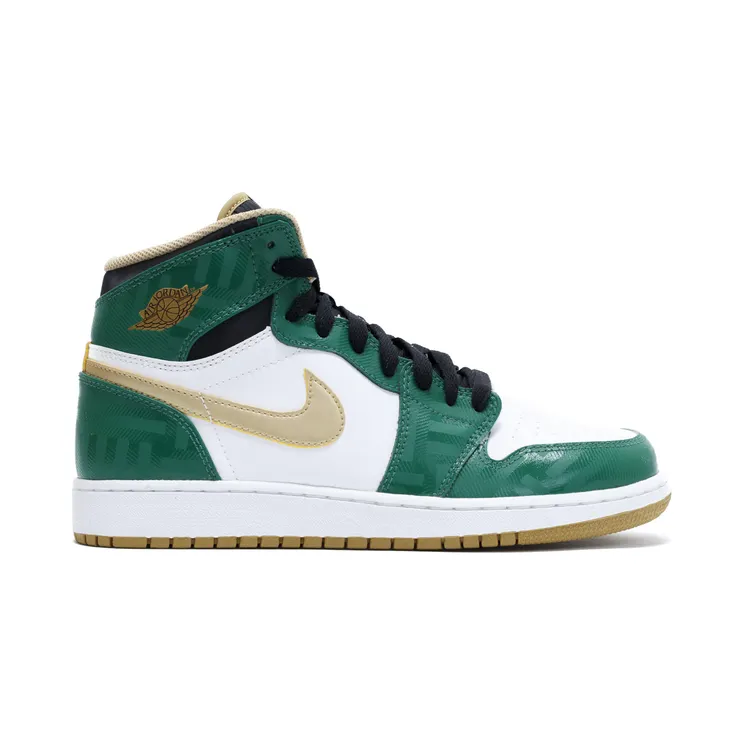 Air Jordan 1 Retro High OG’Celtics’ GS Clover/Metallic Gold-White-Blk (575441-315)