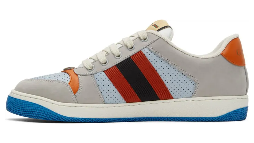 Gucci Gray Screener Sneakers (708296 0YIA0) (3)